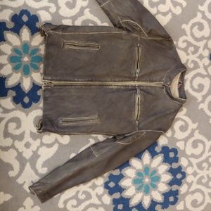 Guess Leather Motorcycle Jacket